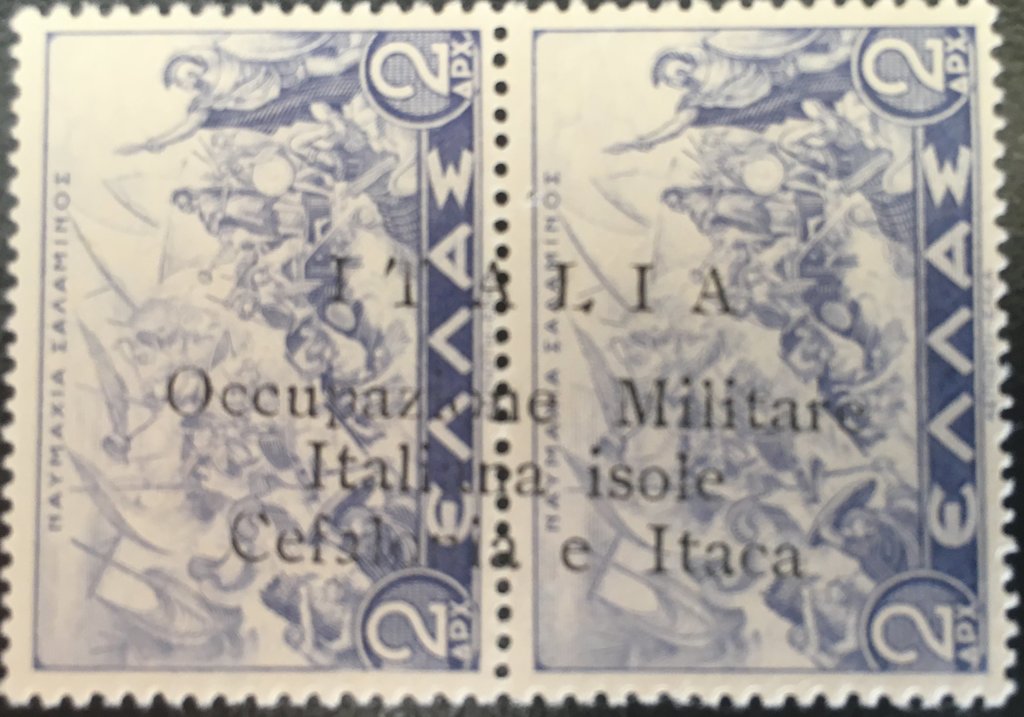Greece Stamp Overprinted - "ITALIA ...Occupazione"