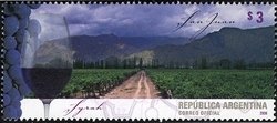 Stamp, Wine regions - San Juan - Syrah, Argentina,  , Agriculture, Food, Wine