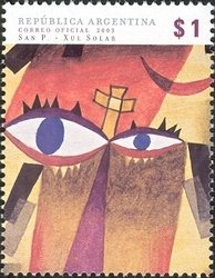 Stamp, Xul Solar, Argentina,  