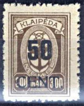 Stamp, New value on Memeledition, Lithuania,  