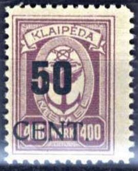 Stamp, New value on Memeledition, Lithuania,  