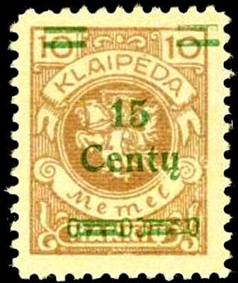Overprint: 15 Centy