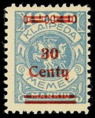 Overprint: 30 Centy