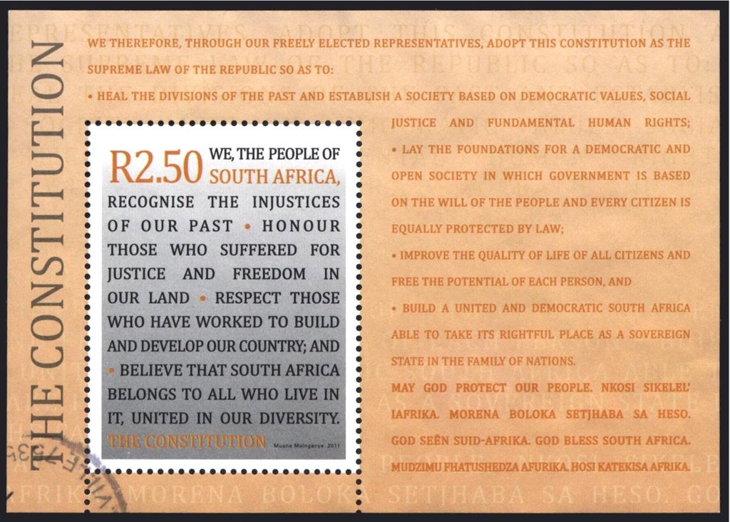 15th anniv. Constitution of the SA Republic