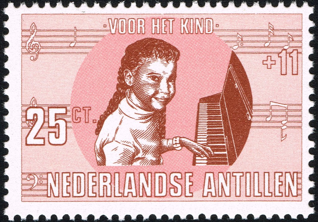 Girl playing the piano