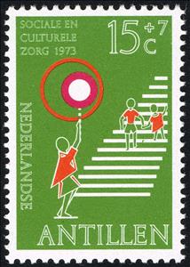 Stamp, School crossing, Netherlands Antilles,  