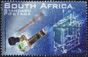 Stamp, Engineering Sumbandila SAT, South Africa,  , Astronomy, Satellites