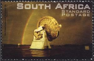 Stamp, Antenna at Hartebeeshoek, South Africa,  , Astronomy, Satellites