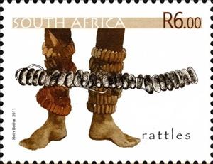 Stamp, Rattles, South Africa,  