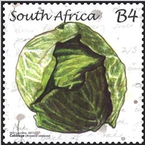 Stamp, Cabbage, South Africa,  , Plants (Flora), Vegetables
