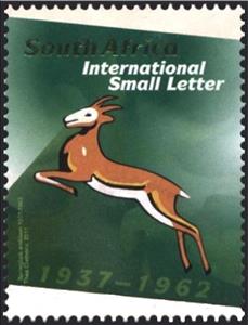 Stamp, Evolution of the Emblem, South Africa,  , Stylized Animals, Sport, Rugby