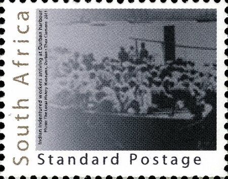 Indian Indentured Workers Arriving at Durban Harbour