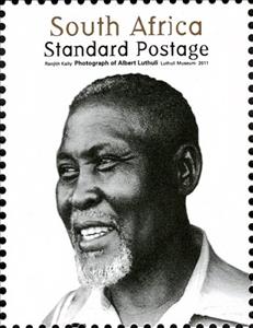 Stamp, Photograph of Albert Luthuli, Luthuli Museum, South Africa,  