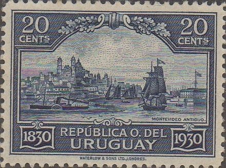 Montevideo harbor in 1830