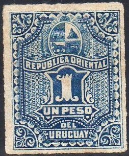 Stamp, Numerals, Uruguay,  