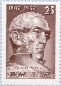 Stamp, Snellman, J.V. (1806-1881), Finnish Politician & Philosopher, Finland,  , Sculptures, Politicians, Philosophers