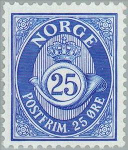 Stamp, Posthorn, Norway,  , Post Horns