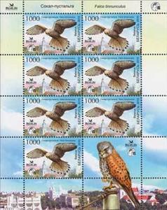 Mini Sheet, Common Kestrel (Falco tinnunculus), Belarus,  , Birds, Birds of Prey, Animals (Fauna), Falcons