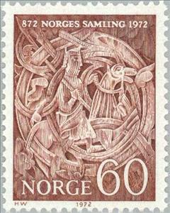 Stamp, Detail from church portal, Hemsedal, Norway,  , Carving Items, Crafts