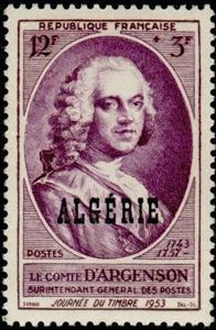Stamp, d'Argenson, Algeria,  