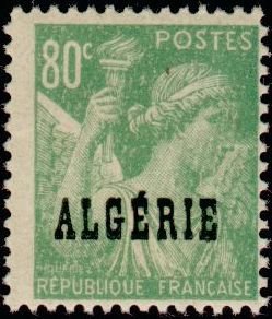 Stamp, Type Iris, Algeria,  