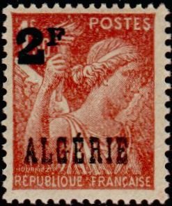 Stamp, Type Iris, Algeria,  