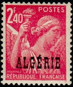 Stamp, Type Iris, Algeria,  