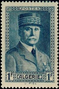Stamp, Marechal Petain, Algeria,  