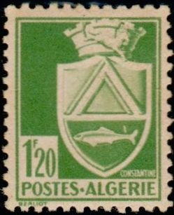 Stamp, Arms of Constantine, Algeria,  