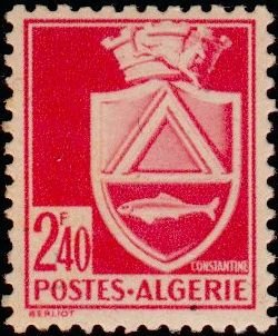 Stamp, Arms of Constantine, Algeria,  