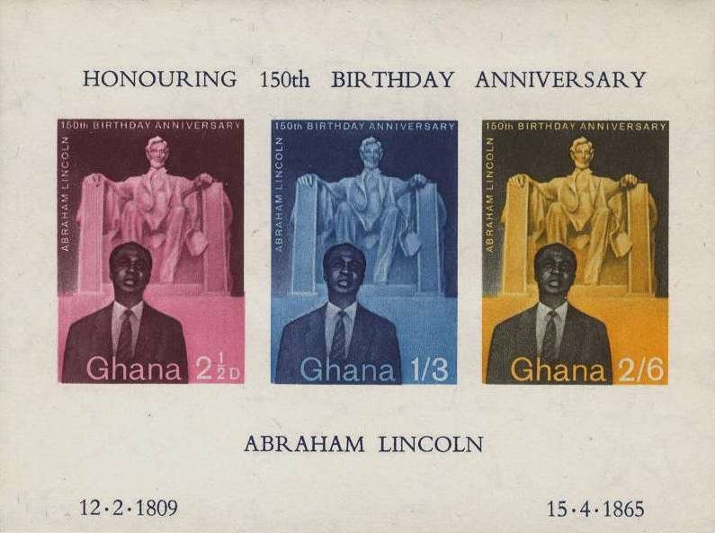 Kwame Nkrumah (1909-1972), president; Lincoln memorial