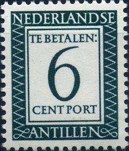 Stamp, Number and value, Netherlands Antilles,  , Numbers