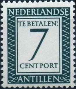 Stamp, Number and value, Netherlands Antilles,  , Numbers