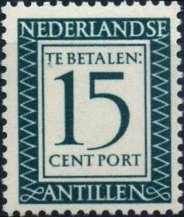Stamp, Number and value, Netherlands Antilles,  , Numbers