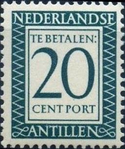 Stamp, Number and value, Netherlands Antilles,  , Numbers
