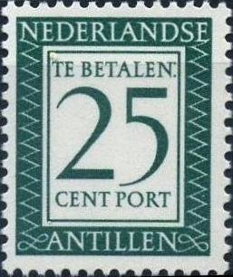Stamp, Number and value, Netherlands Antilles,  , Numbers