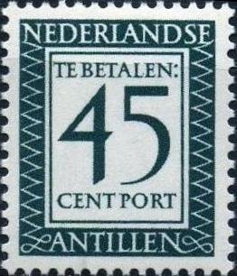 Stamp, Number and value, Netherlands Antilles,  , Numbers