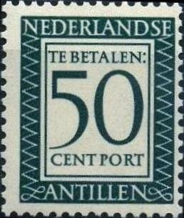Stamp, Number and value, Netherlands Antilles,  , Numbers
