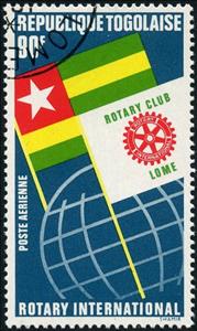 Stamp, Symbols, Togo,  , Rotary