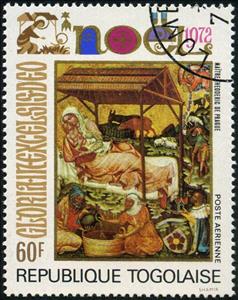 Stamp, Crčche, Togo,  
