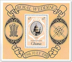 Souvenir Sheet, St Pauls Cathedral, Ghana,  