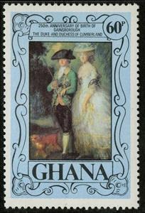 Stamp, Duke,Duchess of Cumberland, Ghana,  , Paintings