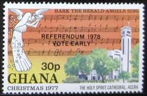 Stamp, Overprinted, Ghana,  , Christmas