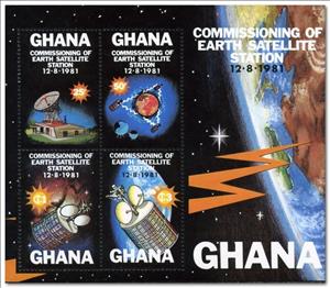 Souvenir Sheet, Sheet of 4, Ghana,  