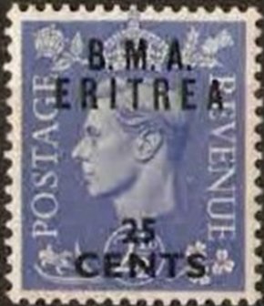 British Stamp Overprinted "B.M.A. Eritrea"