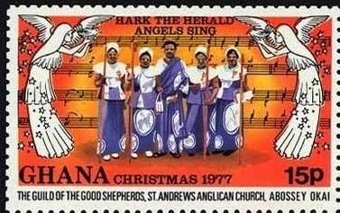 Stamp, Guild of the good Shepherd, Ghana,  , Christmas