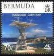Stamp, Antenna at tracing station, Cooper's Island, Bermuda,  