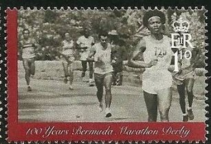 Woman racing with men