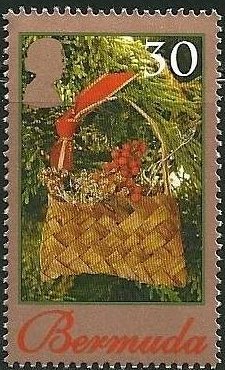 Stamp, Basket, Bermuda,  , Christmas, Crafts