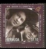 Stamp, Queen and Prince Philip different, Bermuda,  , Royalty